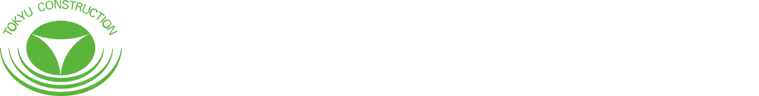 Tokyu Construction logo fulle size on a dark background (transparent PNG)