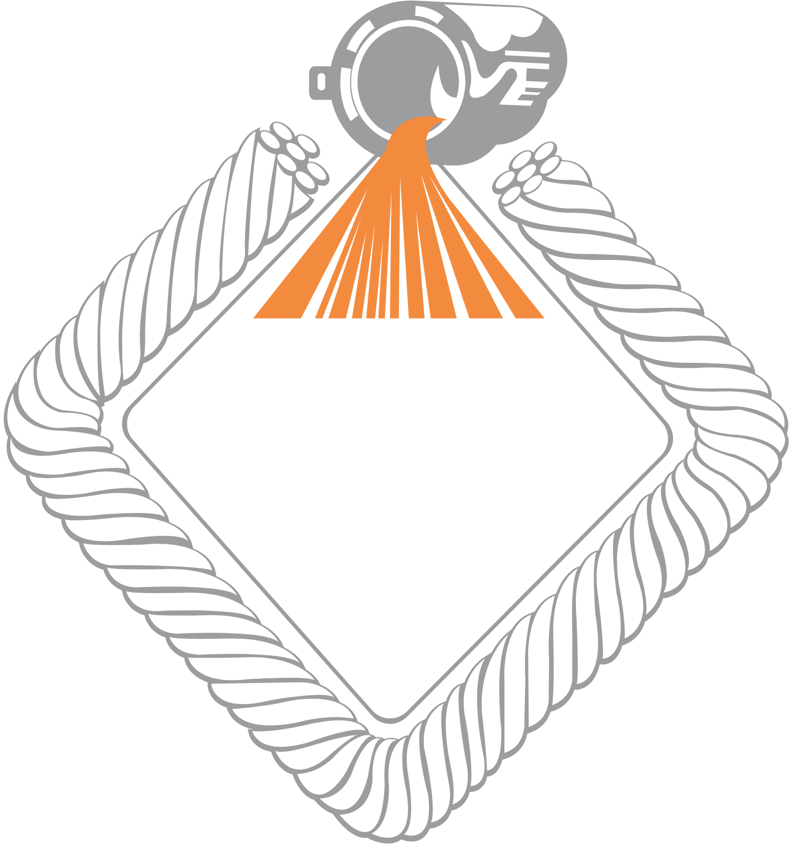 National Metal Manufacturing and Casting logo pour fonds sombres (PNG transparent)