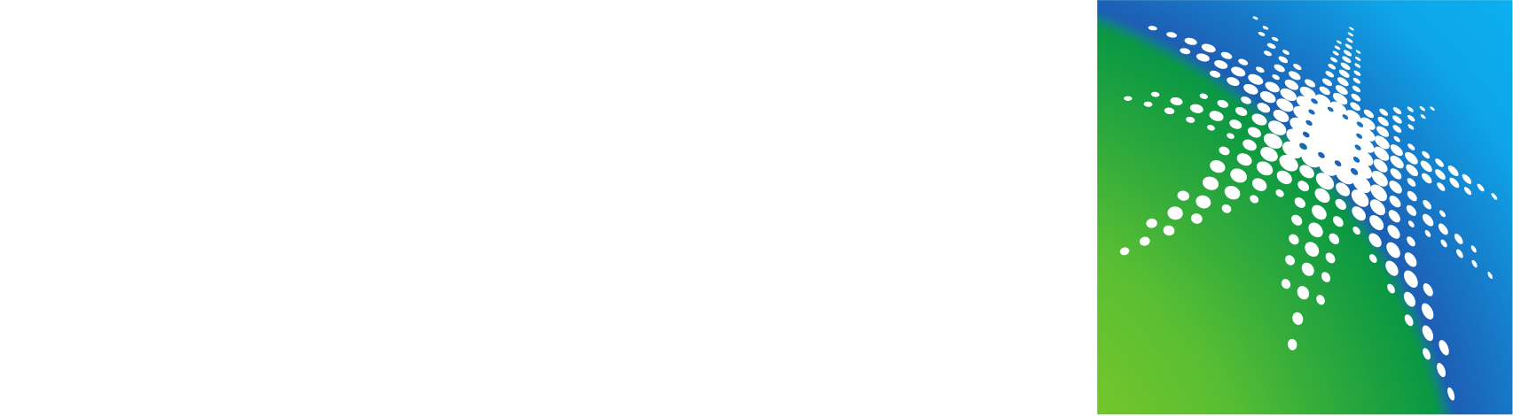 Saudi Aramco Logo groß für dunkle Hintergründe (transparentes PNG)
