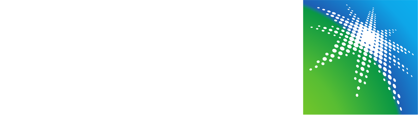 Saudi Aramco logo fulle size on a dark background (transparent PNG)