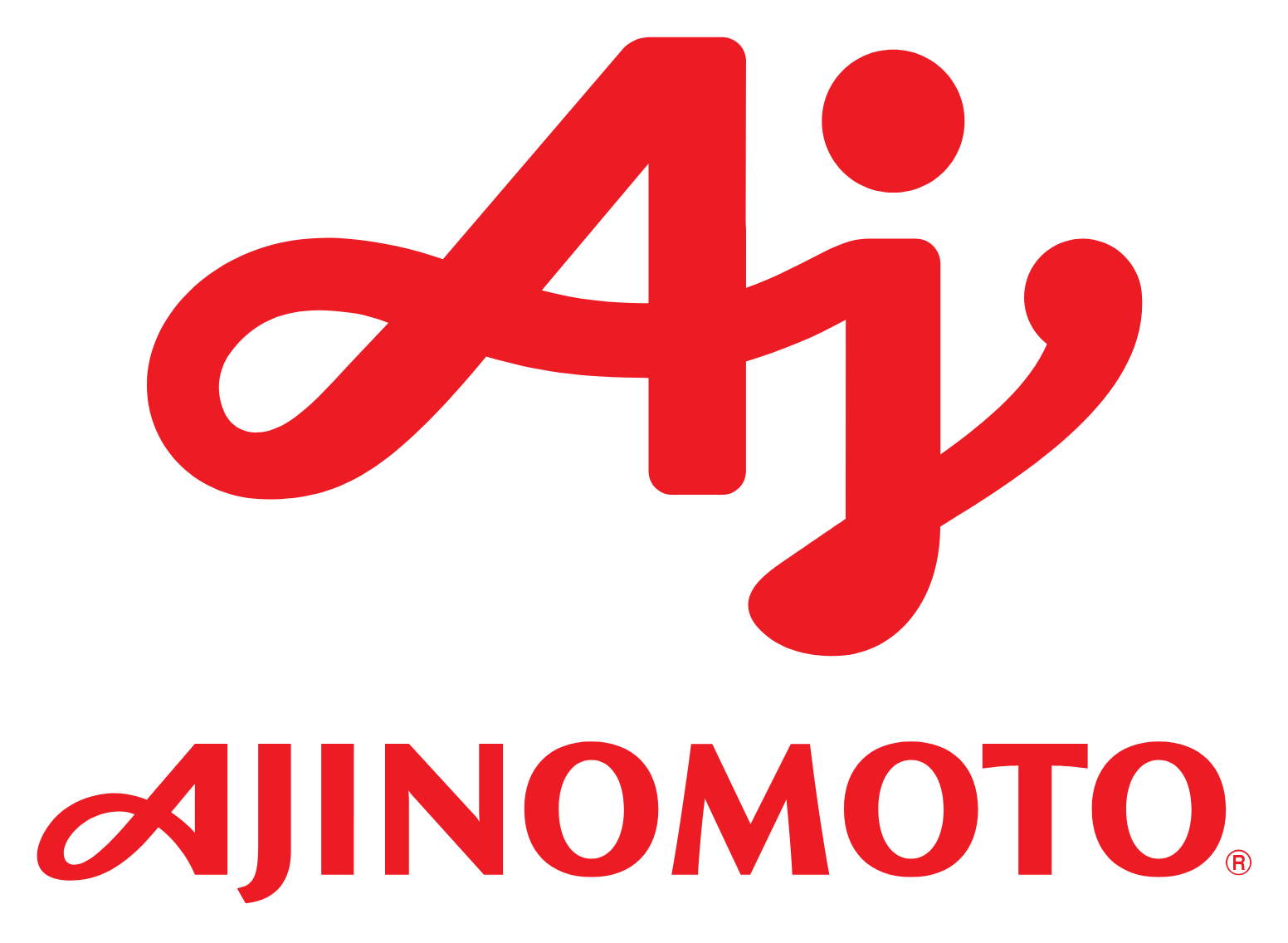 Ajinomoto (Malaysia) logo on a dark background (transparent PNG)