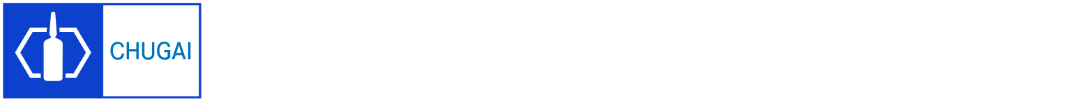 Chugai Pharmaceutical Logo groß für dunkle Hintergründe (transparentes PNG)