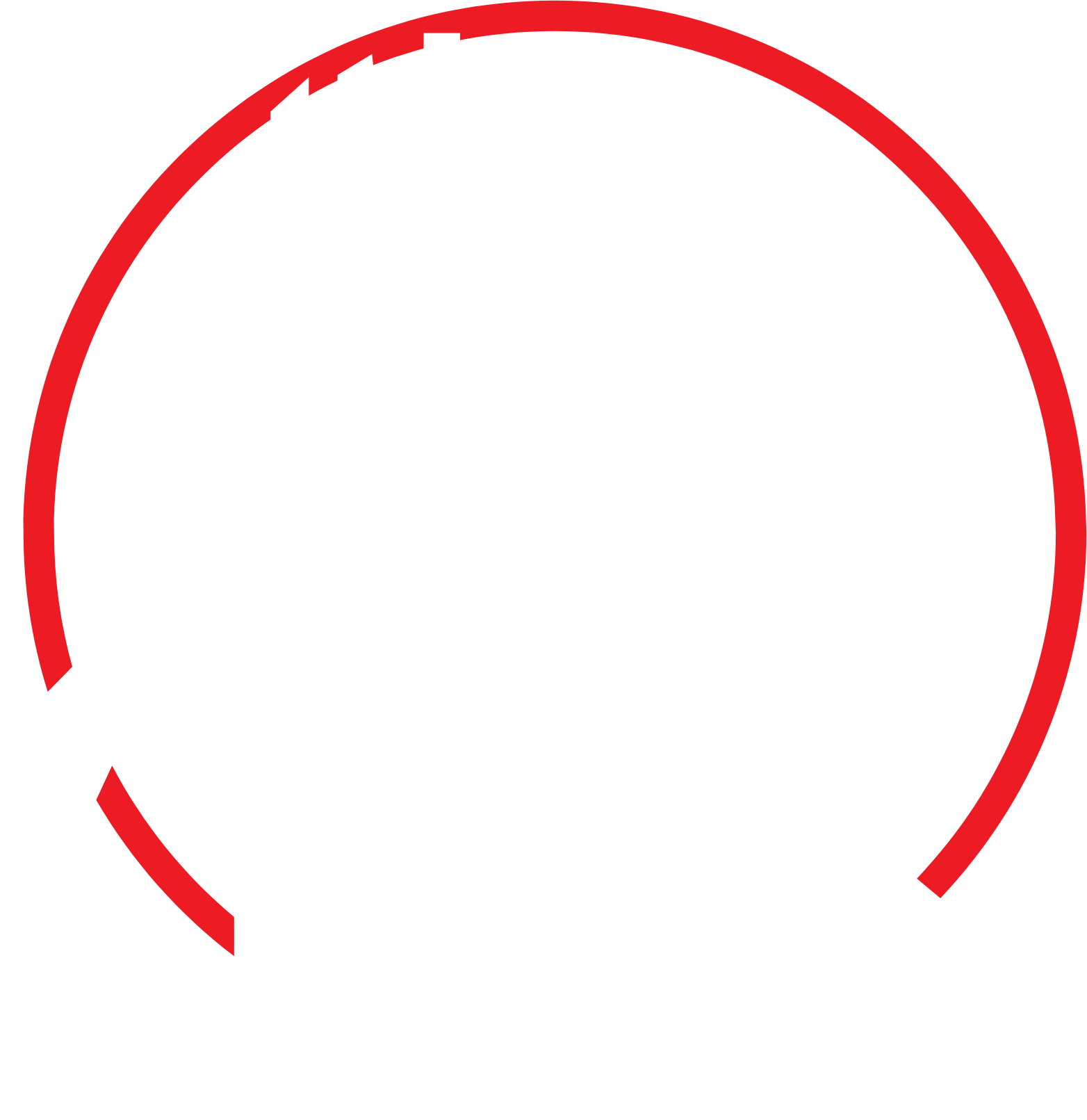 Sinopec logo pour fonds sombres (PNG transparent)