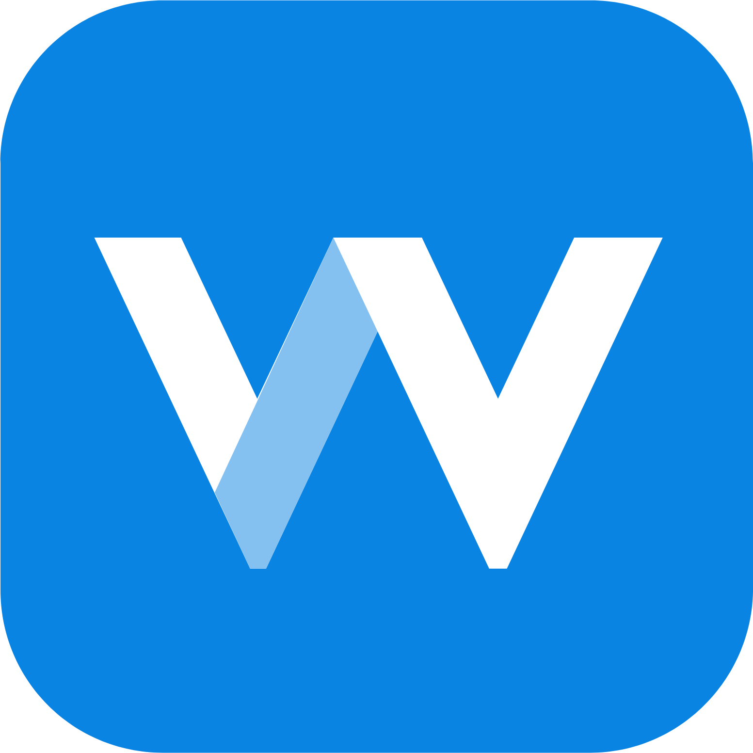 WealthNavi Logo für dunkle Hintergründe (transparentes PNG)