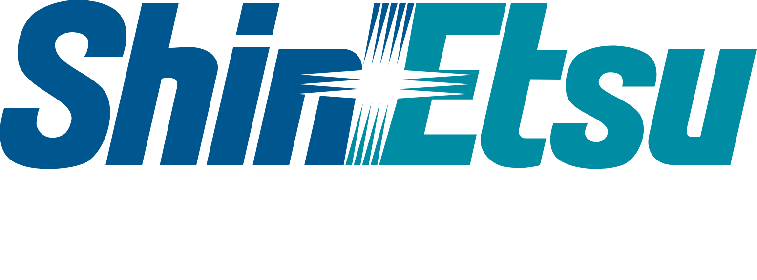 Shin-Etsu Polymer Logo groß für dunkle Hintergründe (transparentes PNG)