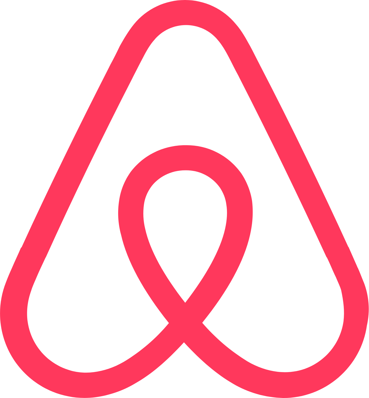 Airbnb logo (transparent PNG)