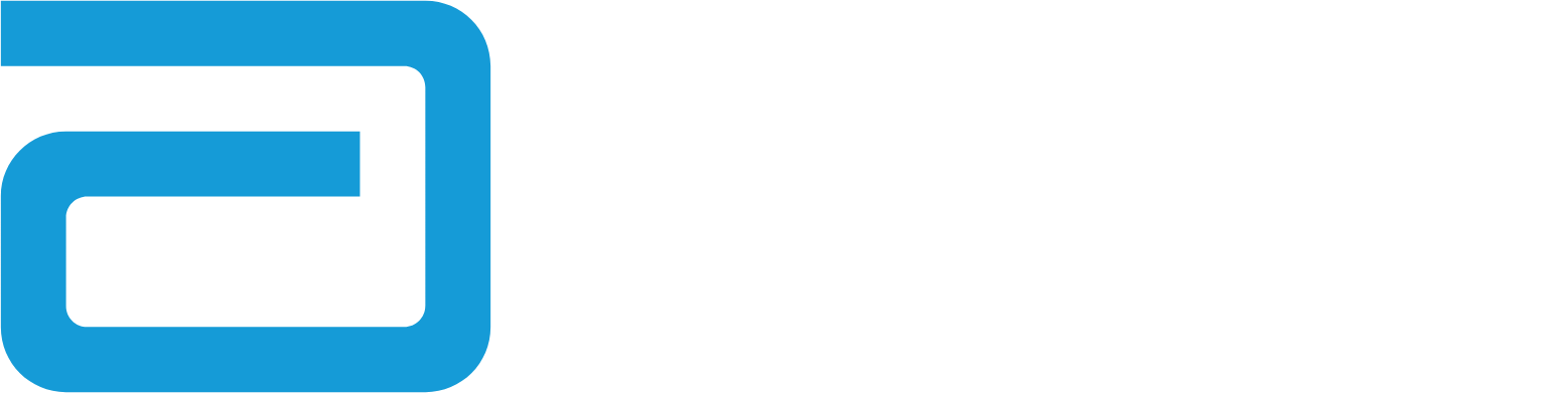 Abbott Laboratories Logo groß für dunkle Hintergründe (transparentes PNG)