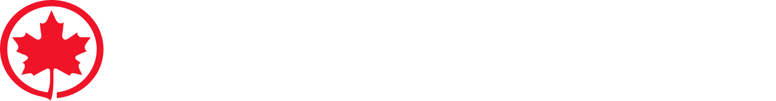 Air Canada logo fulle size on a dark background (transparent PNG)