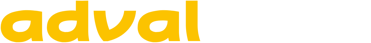 Adval Tech Logo groß für dunkle Hintergründe (transparentes PNG)