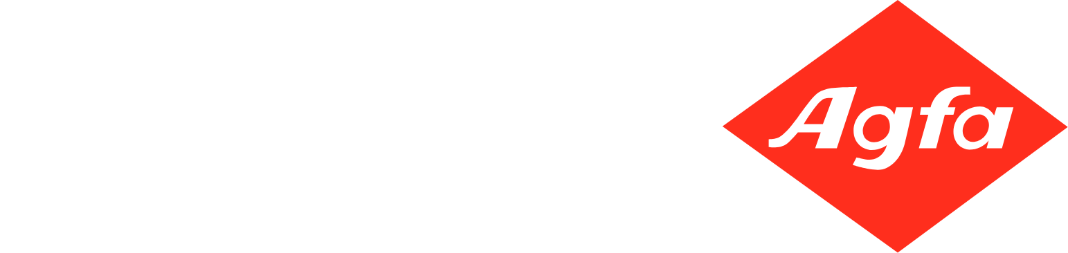 Agfa-Gevaert logo grand pour les fonds sombres (PNG transparent)