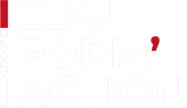 Eduform'action logo fulle size on a dark background (transparent PNG)