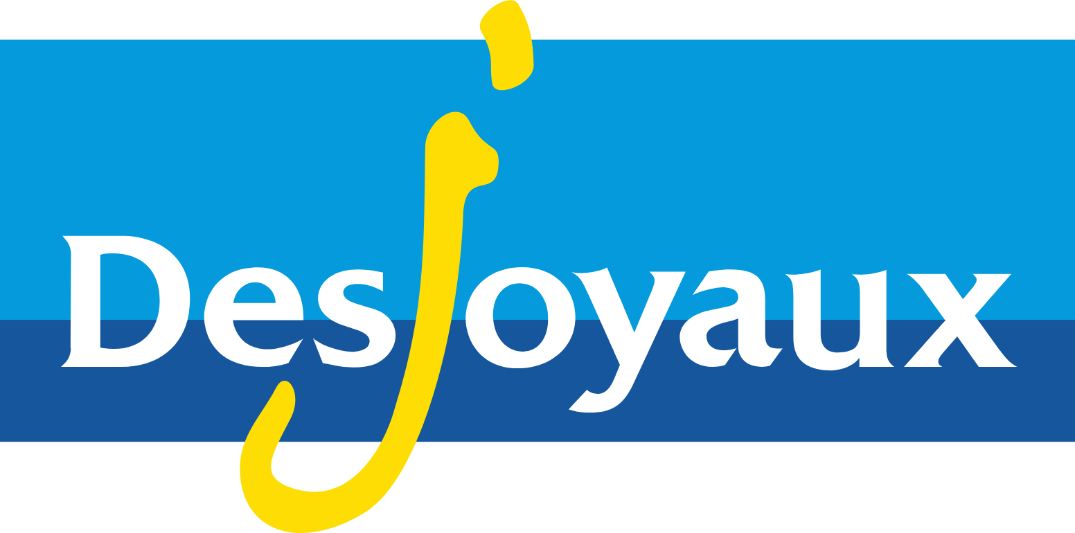 Piscines Desjoyaux Logo groß für dunkle Hintergründe (transparentes PNG)