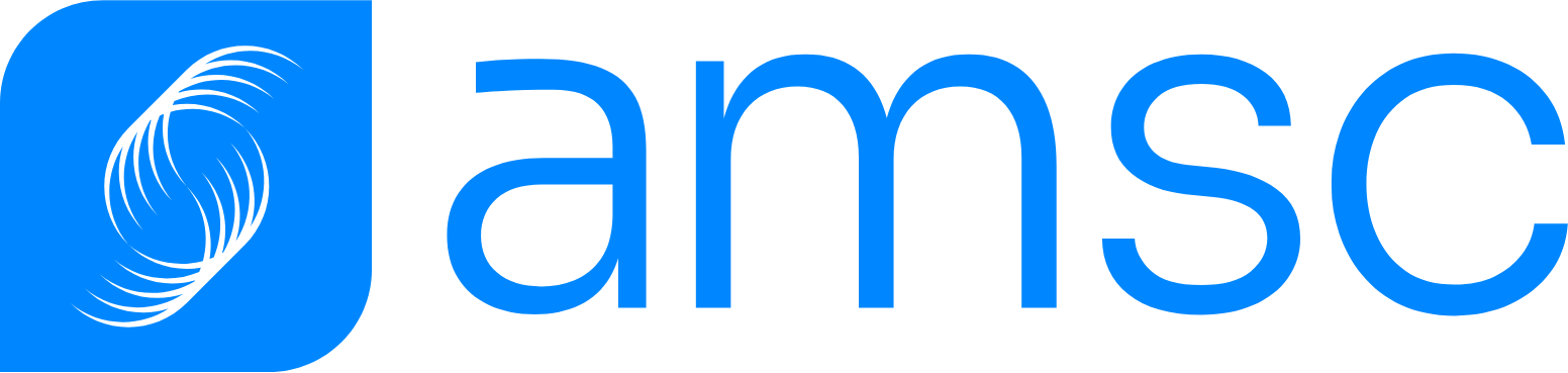 American Superconductor Corporation logo fulle size on a dark background (transparent PNG)