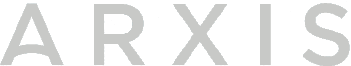 Arxis, Inc. logo fulle size on a dark background (transparent PNG)