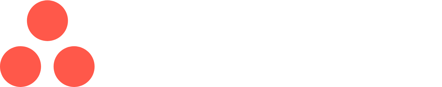 Asana logo grand pour les fonds sombres (PNG transparent)