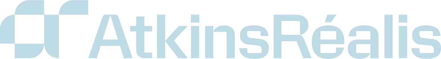 AtkinsRéalis logo fulle size on a dark background (transparent PNG)