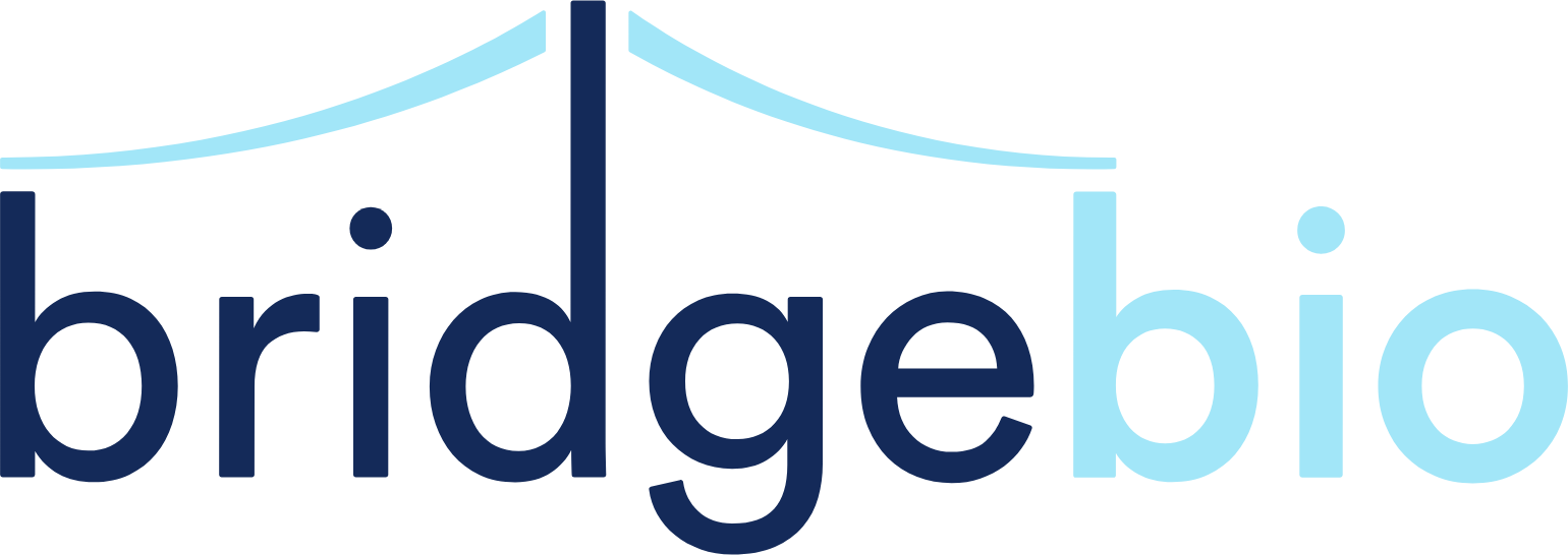 BridgeBio Pharma
 logo large (transparent PNG)