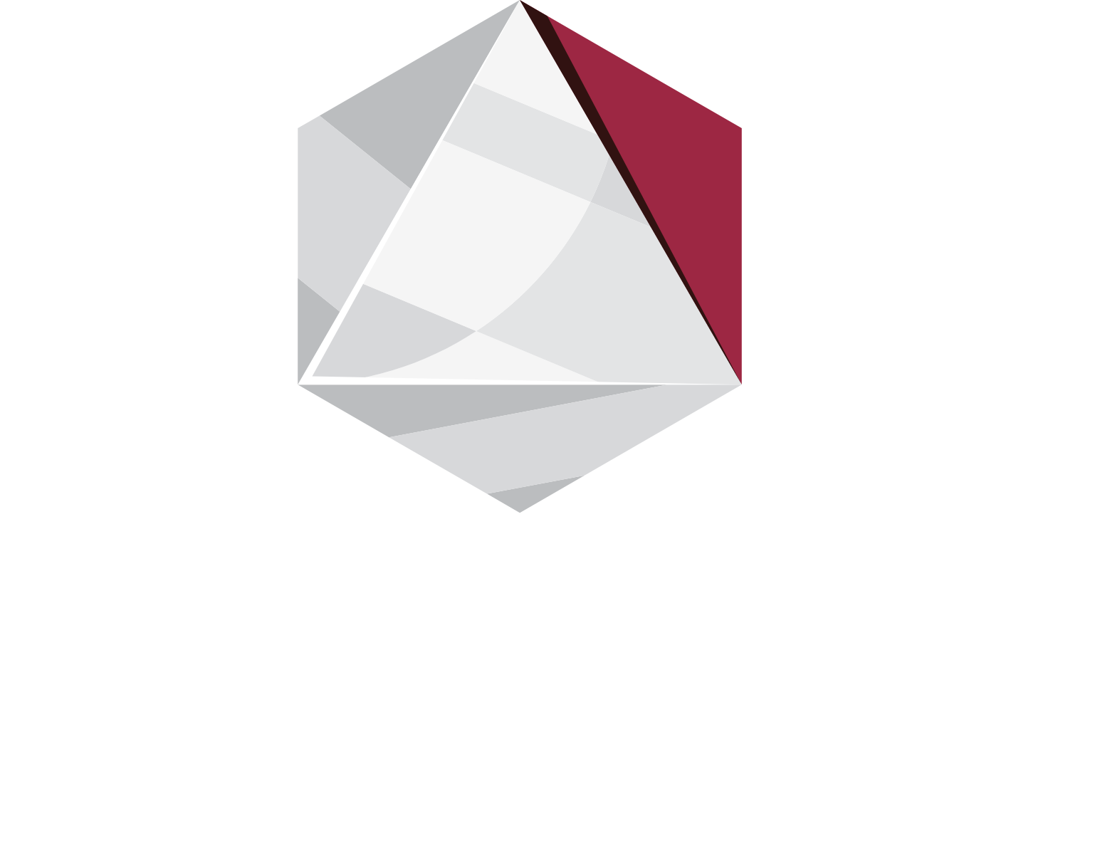 Burgundy Diamond Mines logo fulle size on a dark background (transparent PNG)