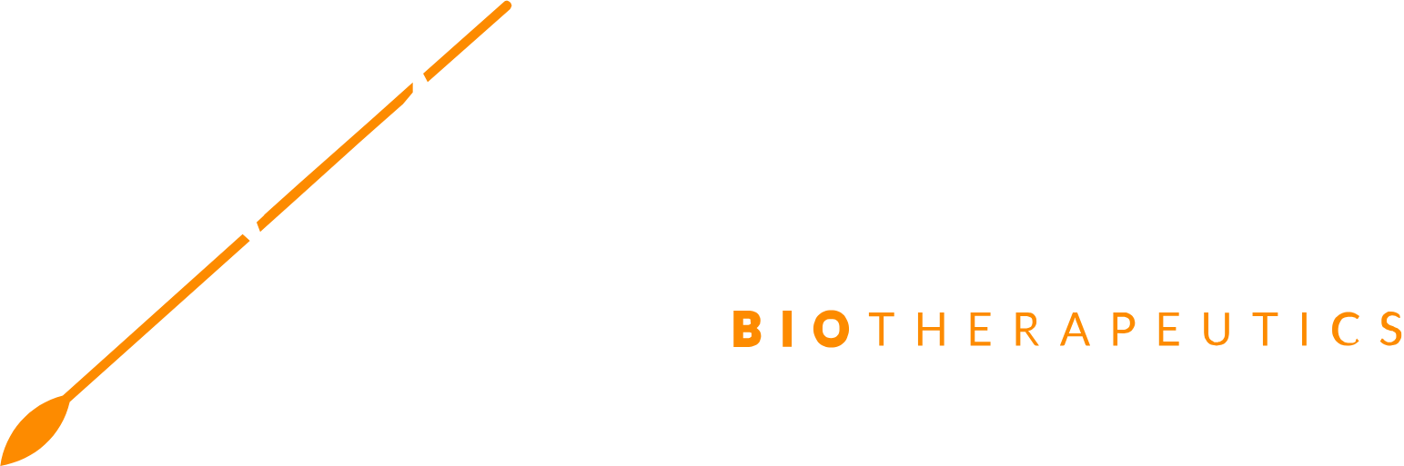 Barinthus Biotherapeutics logo grand pour les fonds sombres (PNG transparent)