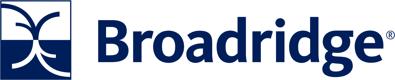 Broadridge Financial Solutions
 logo large (transparent PNG)