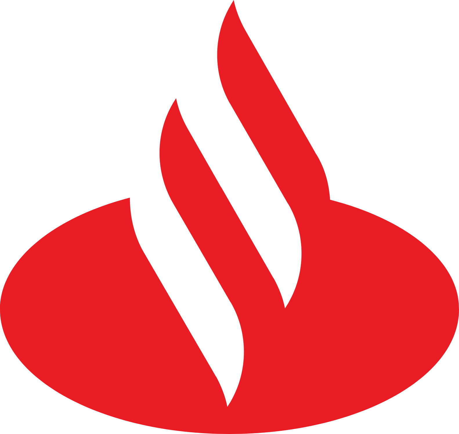 Banco Santander Brasil logo (PNG transparent)