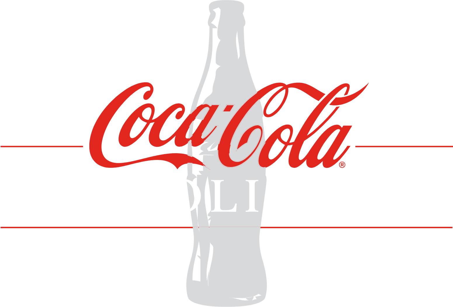 Coca-Cola Consolidated logo fulle size on a dark background (transparent PNG)