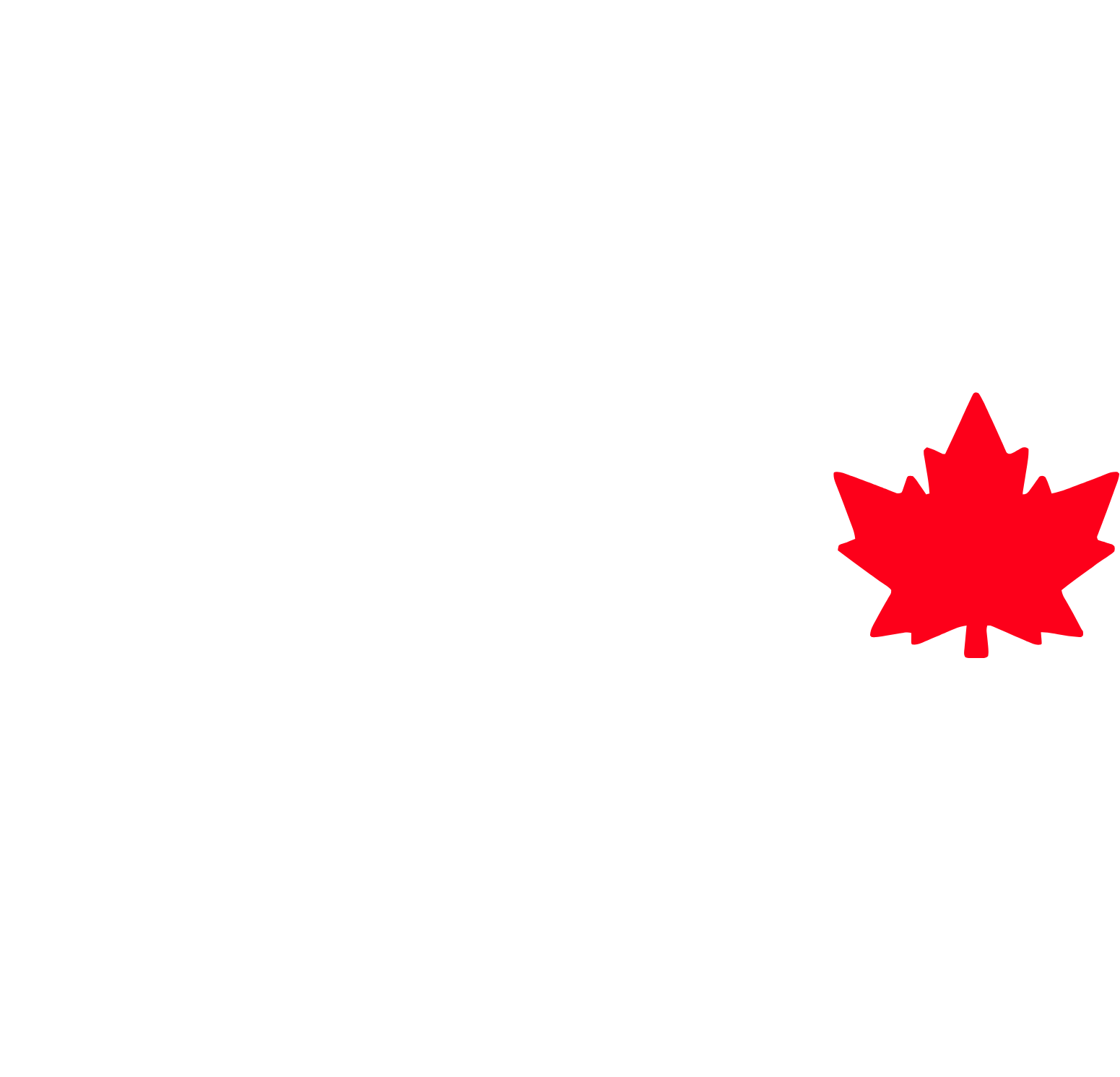 Canada Packers Logo für dunkle Hintergründe (transparentes PNG)