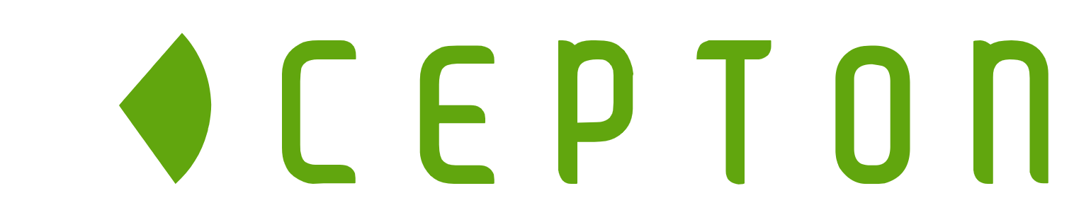 Cepton logo fulle size on a dark background (transparent PNG)