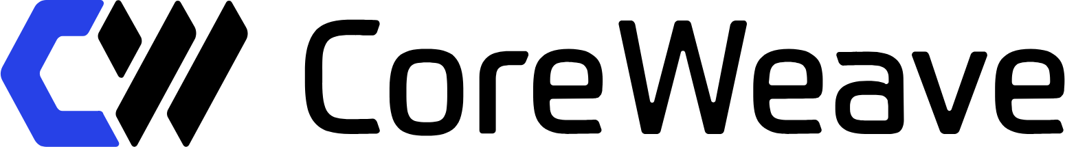 CoreWeave logo large (transparent PNG)
