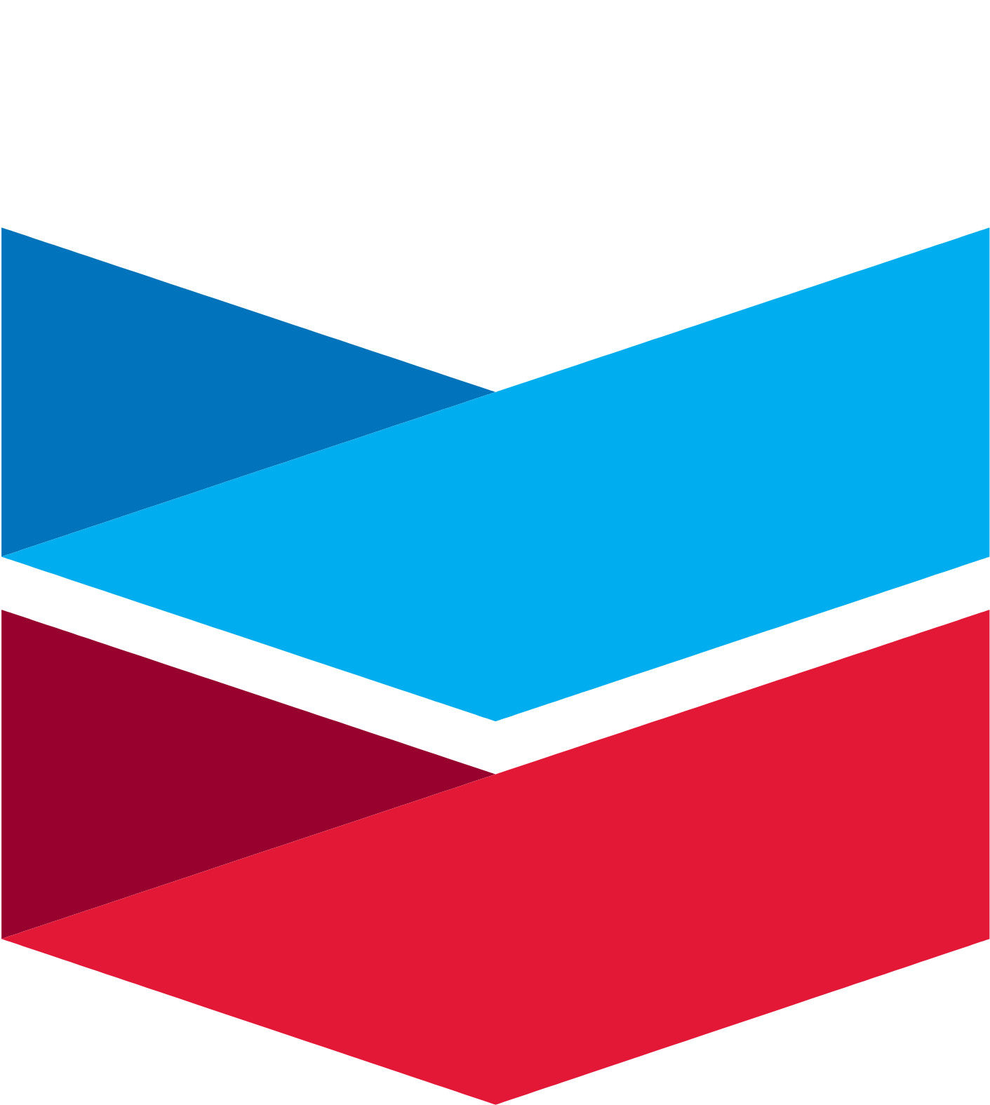 Chevron Logo groß für dunkle Hintergründe (transparentes PNG)