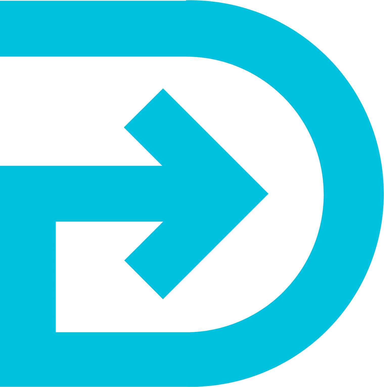 DocGo logo pour fonds sombres (PNG transparent)