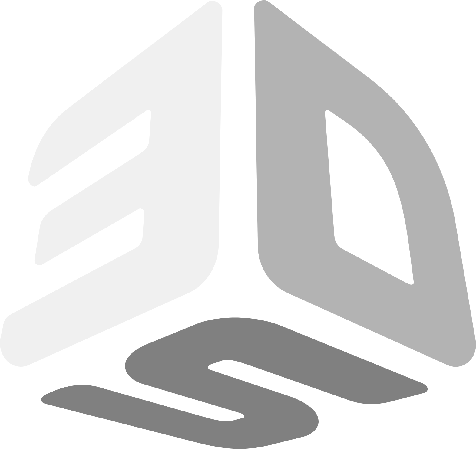 3D Systems logo on a dark background (transparent PNG)