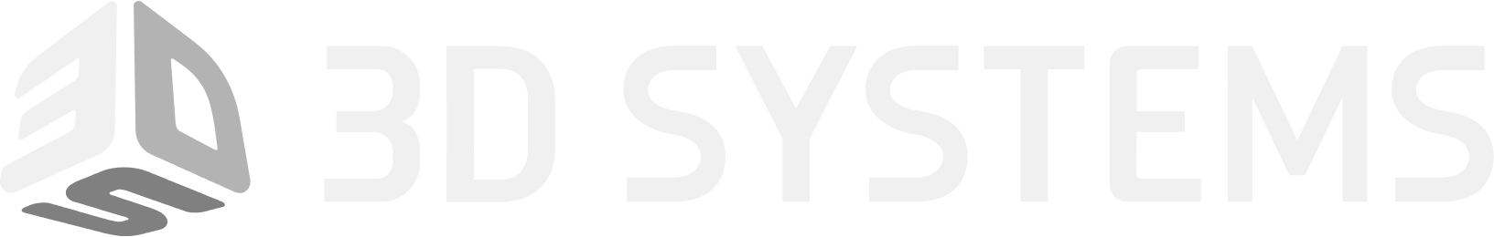 3D Systems logo fulle size on a dark background (transparent PNG)