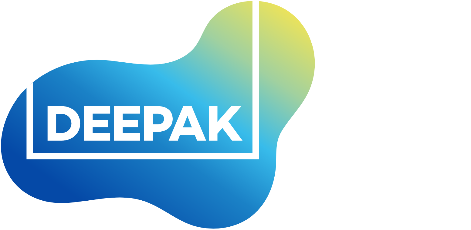 Deepak Nitrite Logo groß für dunkle Hintergründe (transparentes PNG)