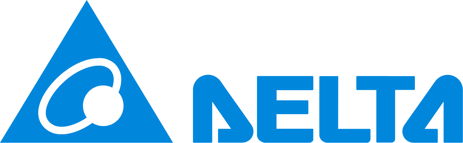 Delta Electronics (Thailand) logo large (transparent PNG)