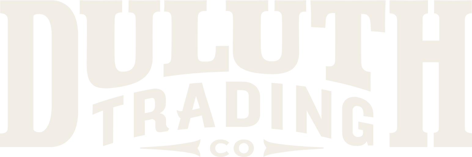 Duluth Holdings logo fulle size on a dark background (transparent PNG)