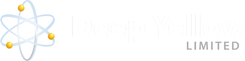Deep Yellow logo fulle size on a dark background (transparent PNG)