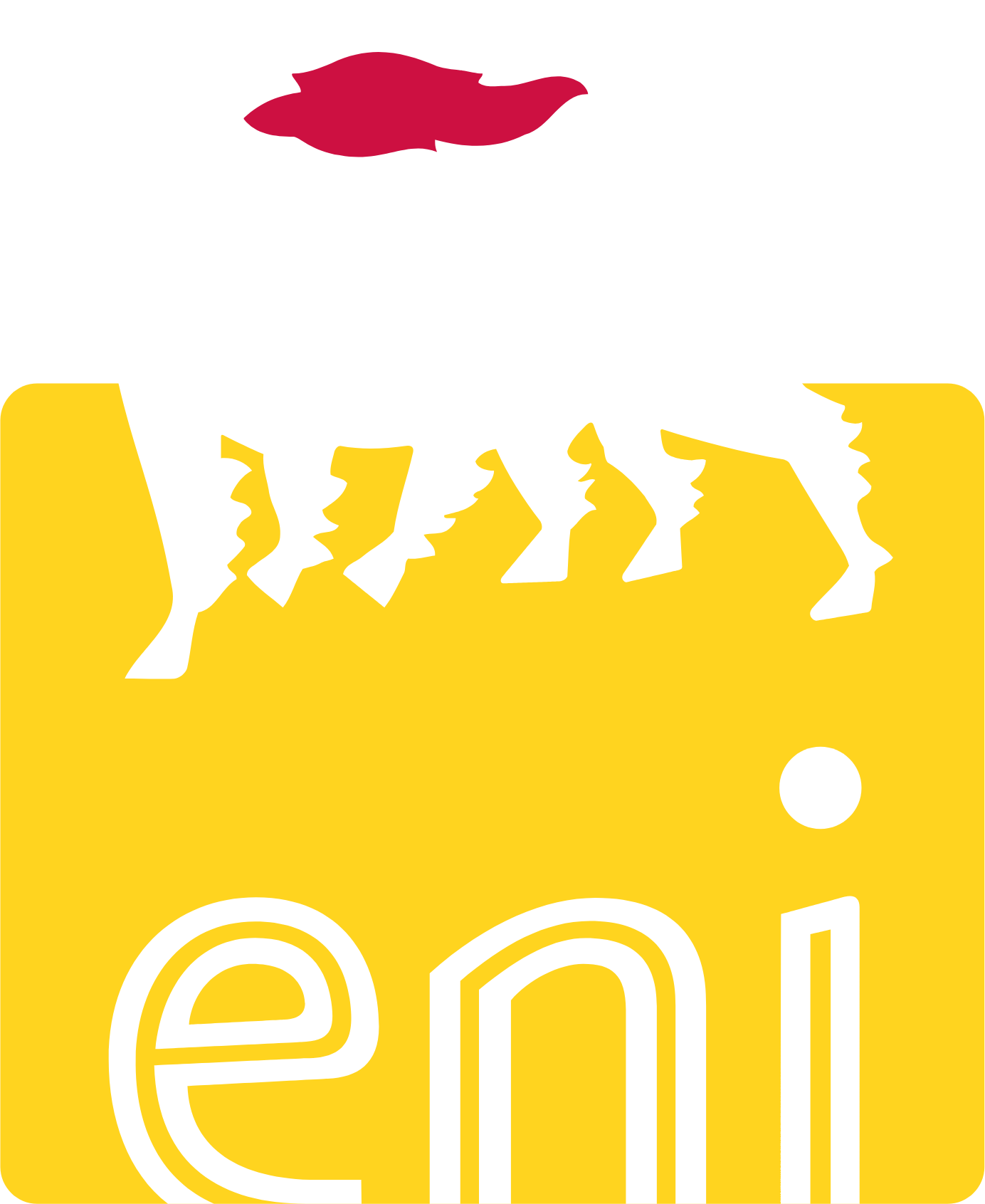 ENI Logo für dunkle Hintergründe (transparentes PNG)