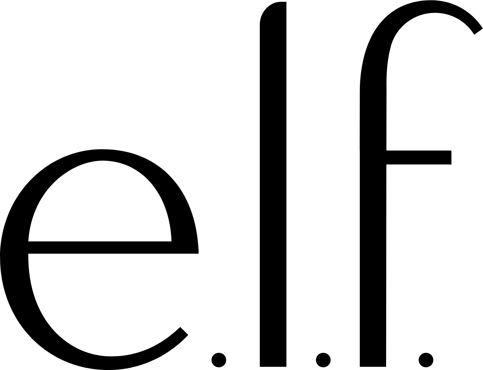 e.l.f. Beauty logo (transparent PNG)