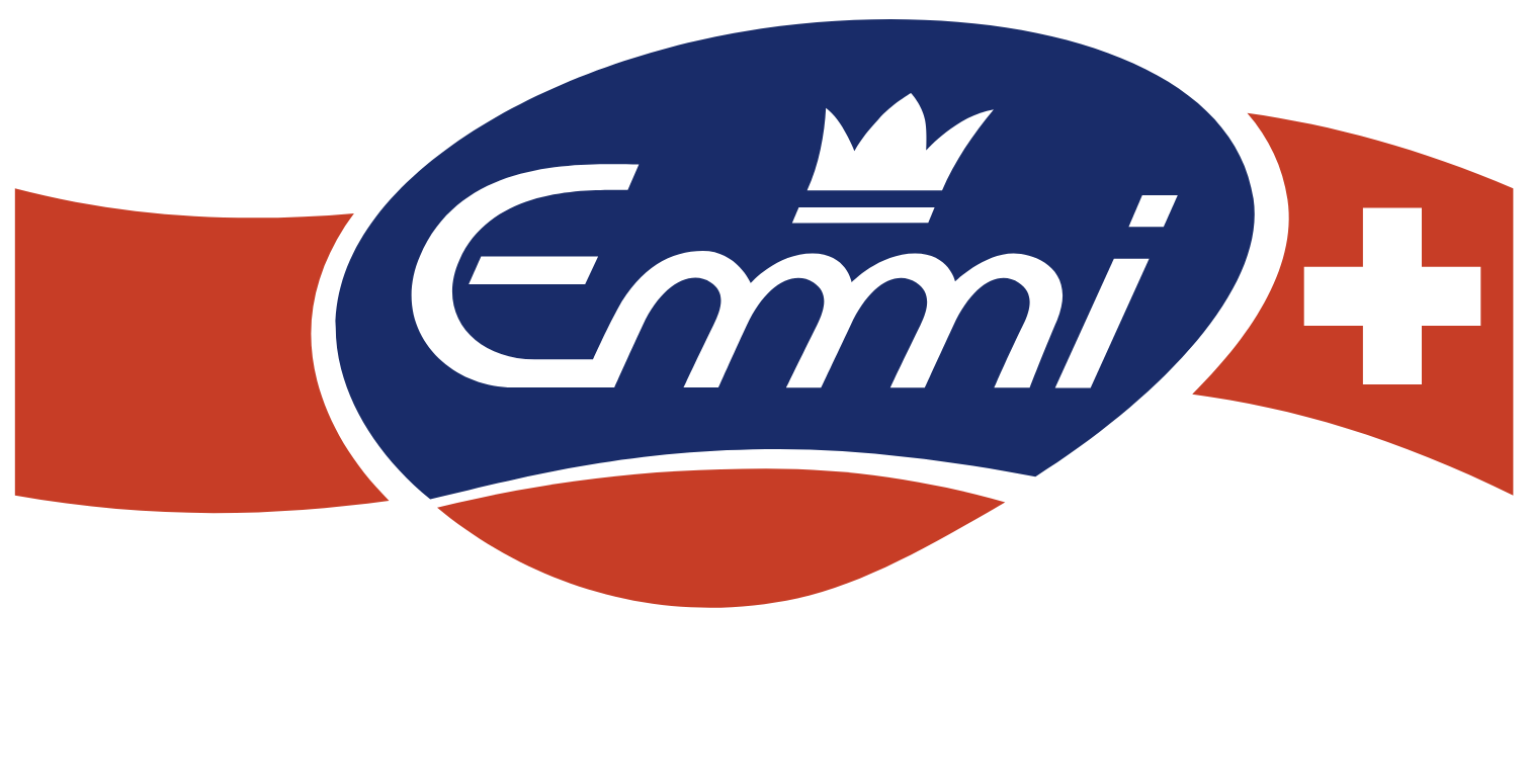 Emmi AG logo fulle size on a dark background (transparent PNG)