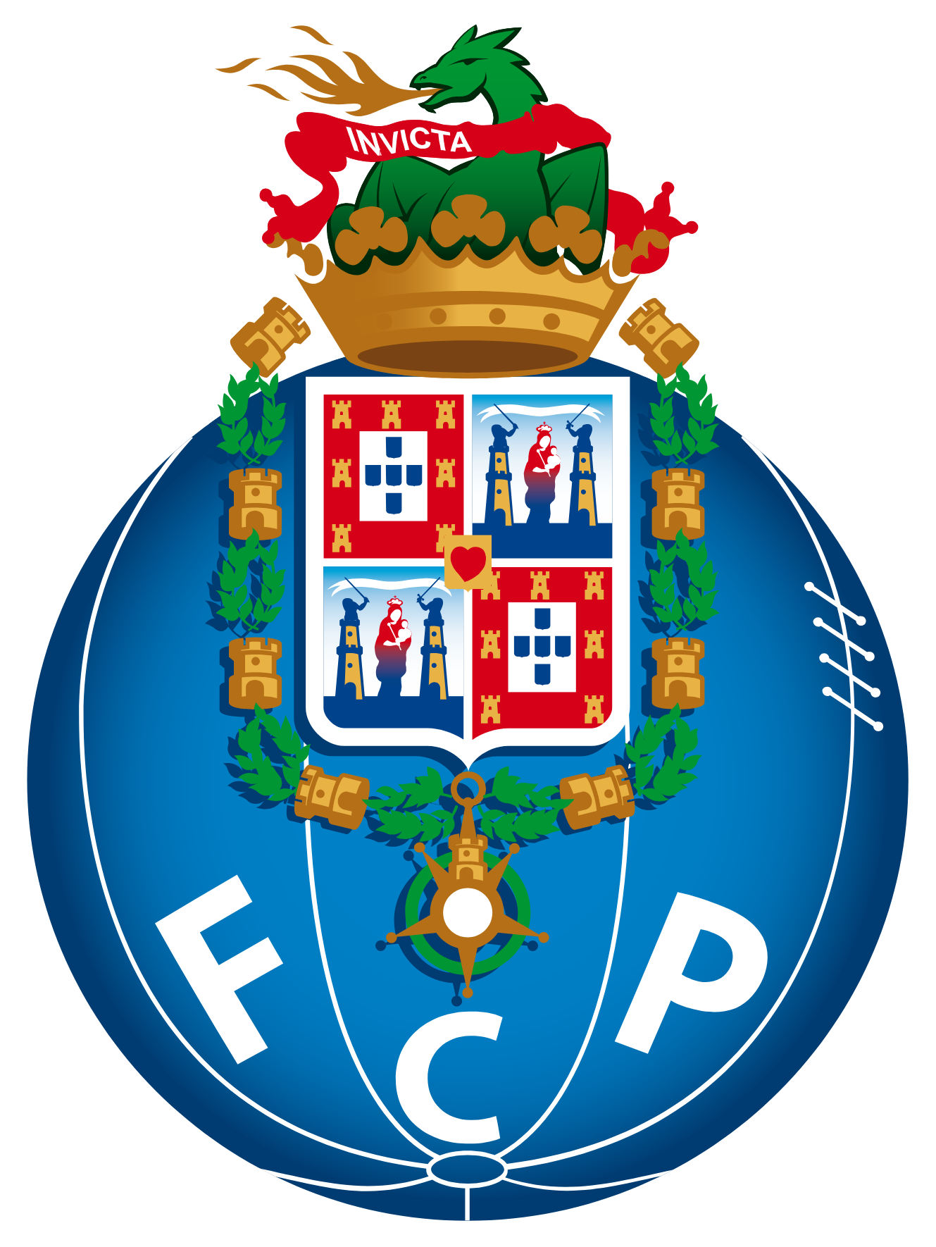 FC Porto
 Logo für dunkle Hintergründe (transparentes PNG)