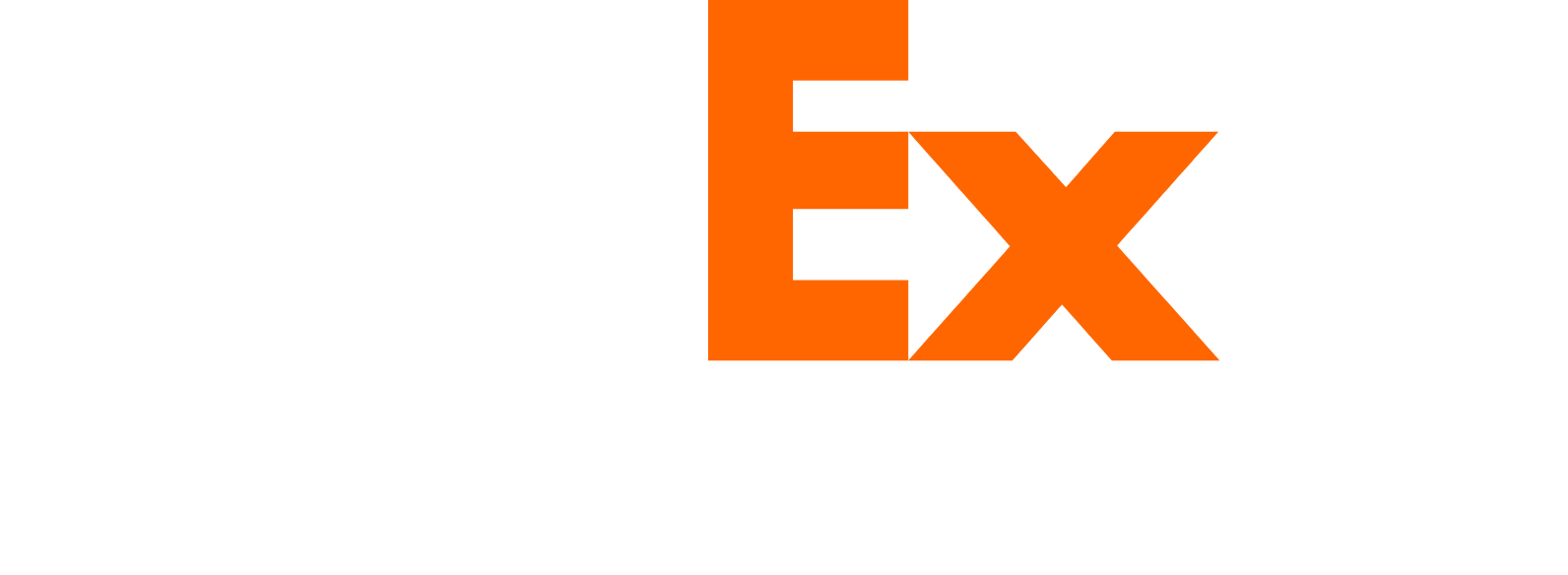 FedEx logo grand pour les fonds sombres (PNG transparent)