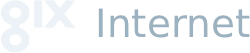 Gix Internet logo fulle size on a dark background (transparent PNG)