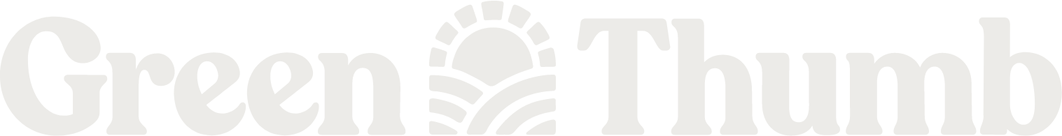 Green Thumb Industries logo fulle size on a dark background (transparent PNG)