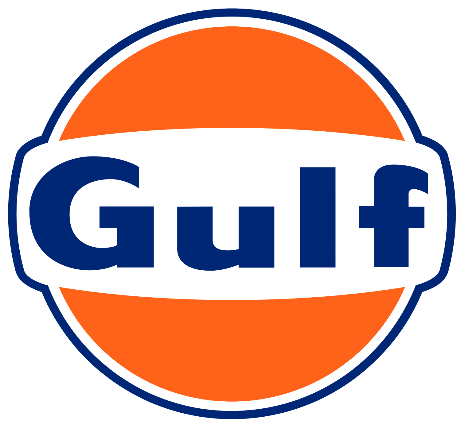 Gulf Oil Lubricants logo (PNG transparent)