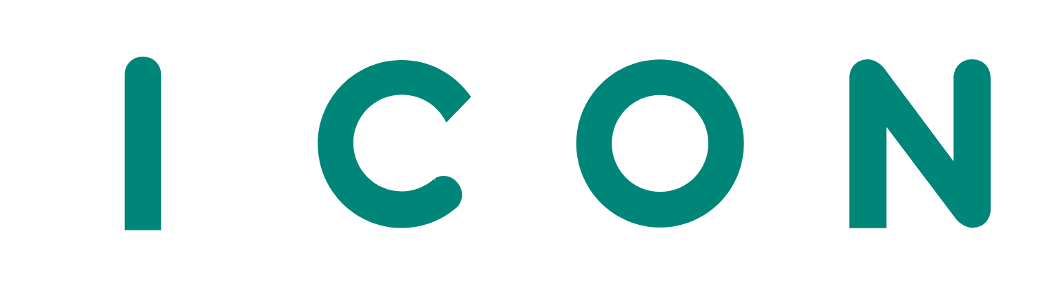 ICON plc Logo für dunkle Hintergründe (transparentes PNG)