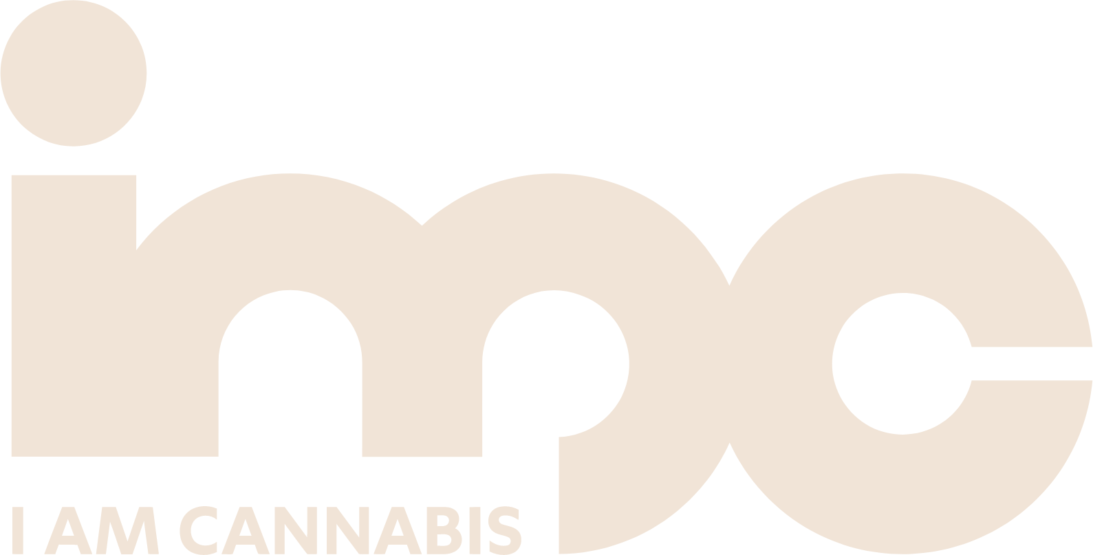 IM Cannabis logo fulle size on a dark background (transparent PNG)