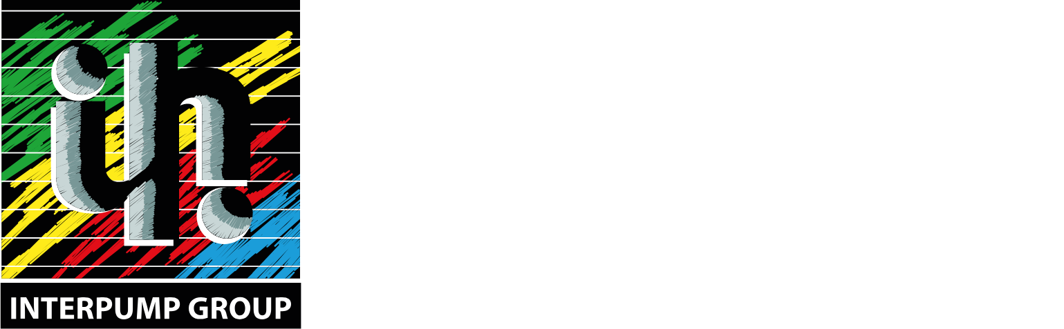 Interpump Group logo fulle size on a dark background (transparent PNG)
