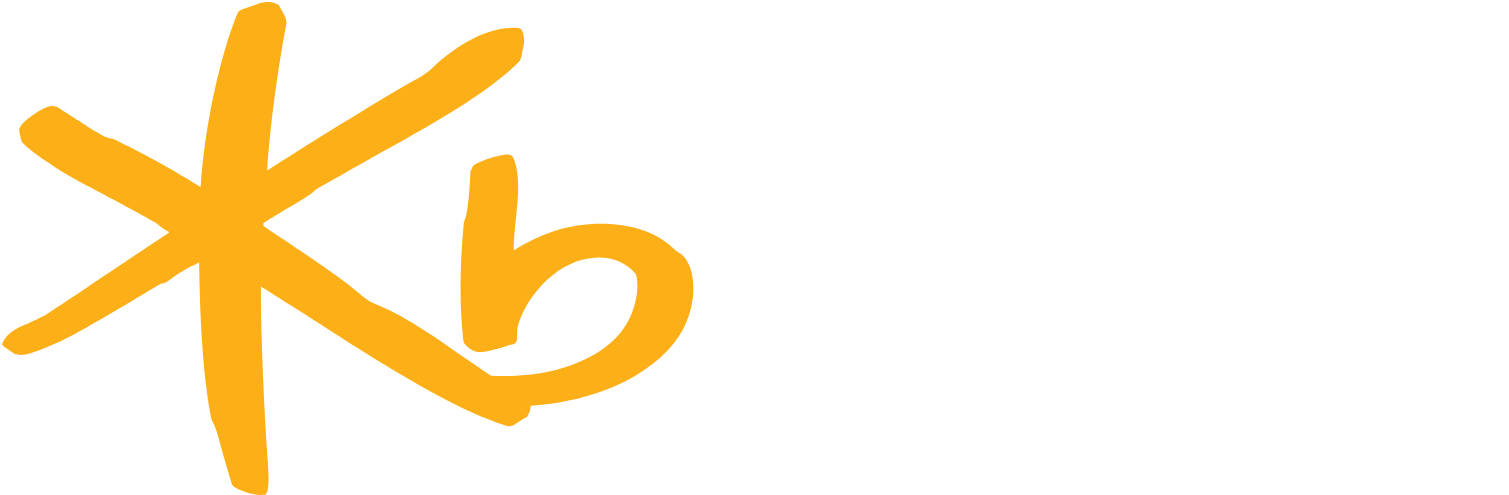 KB Financial Group logo large for dark backgrounds (transparent PNG)