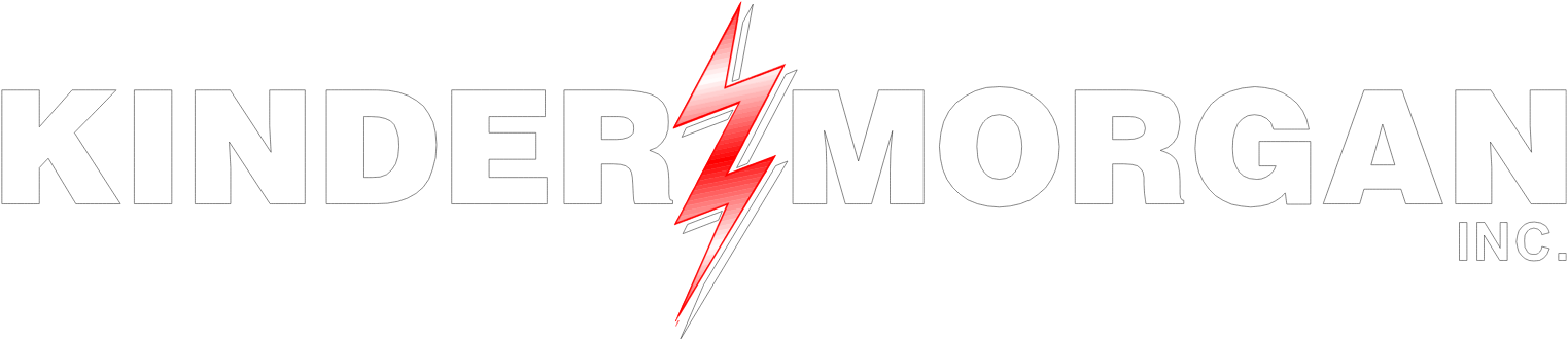 Kinder Morgan logo fulle size on a dark background (transparent PNG)